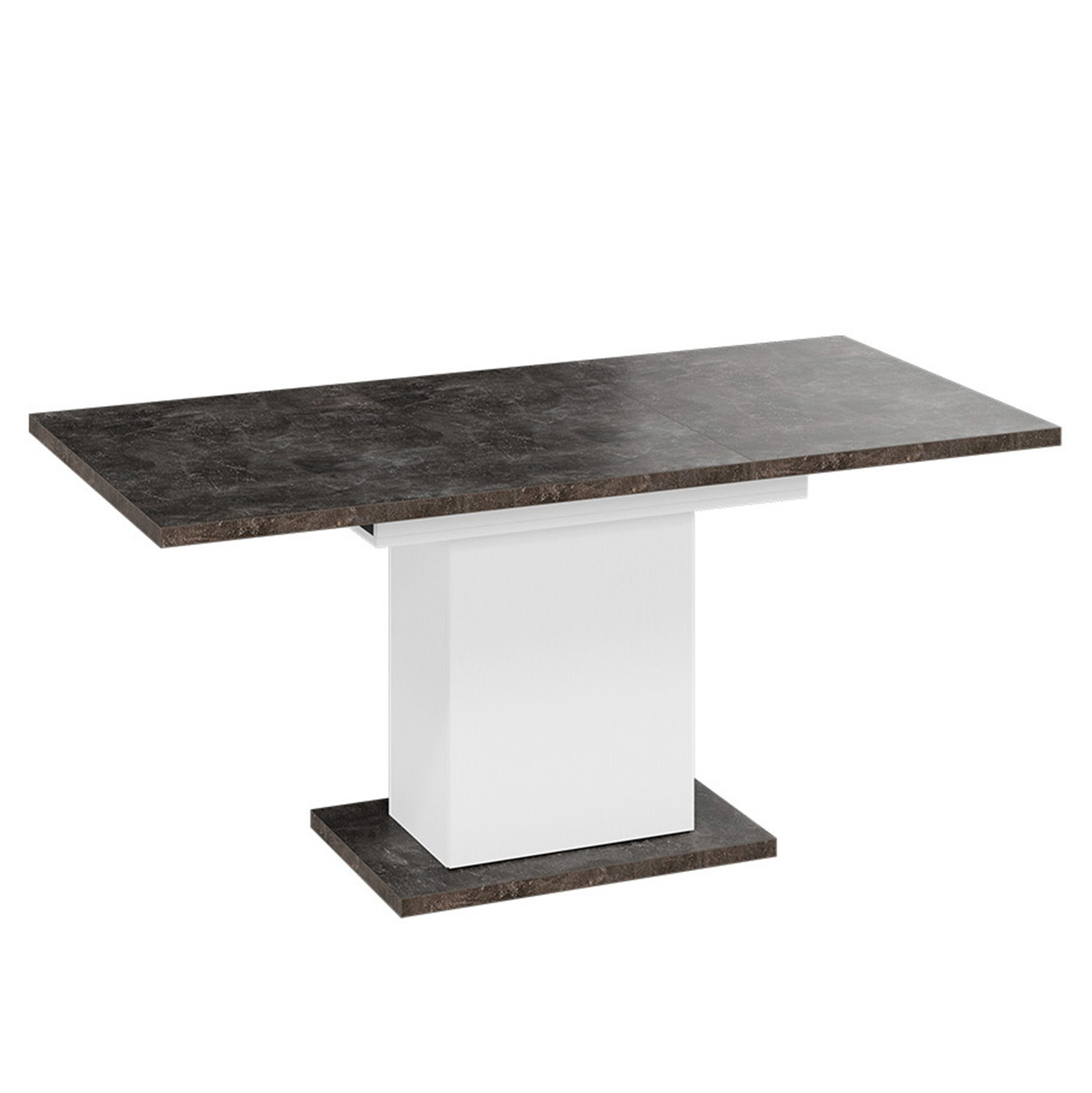 Стол обеденный прямоугольный раздв.Детройт Тип4 800х1200(1635)х h746 Белый, Ателье темный*1