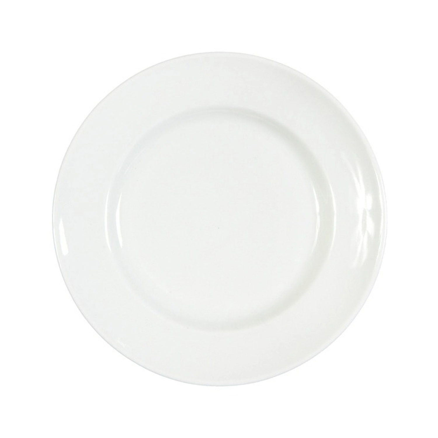 Тарелка фарфор. мелкая d20см Белая б/рис., ф."Идиллия" 4С0165Ф34 ("Добрушский фарфор") *20