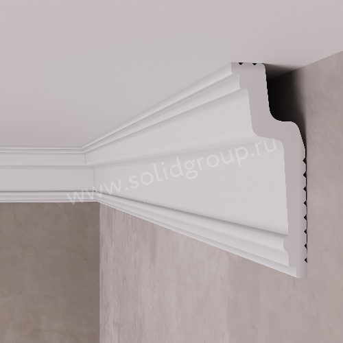 Плинтус потолочный С57/80 2м 75*28 (СОЛИД)  *52