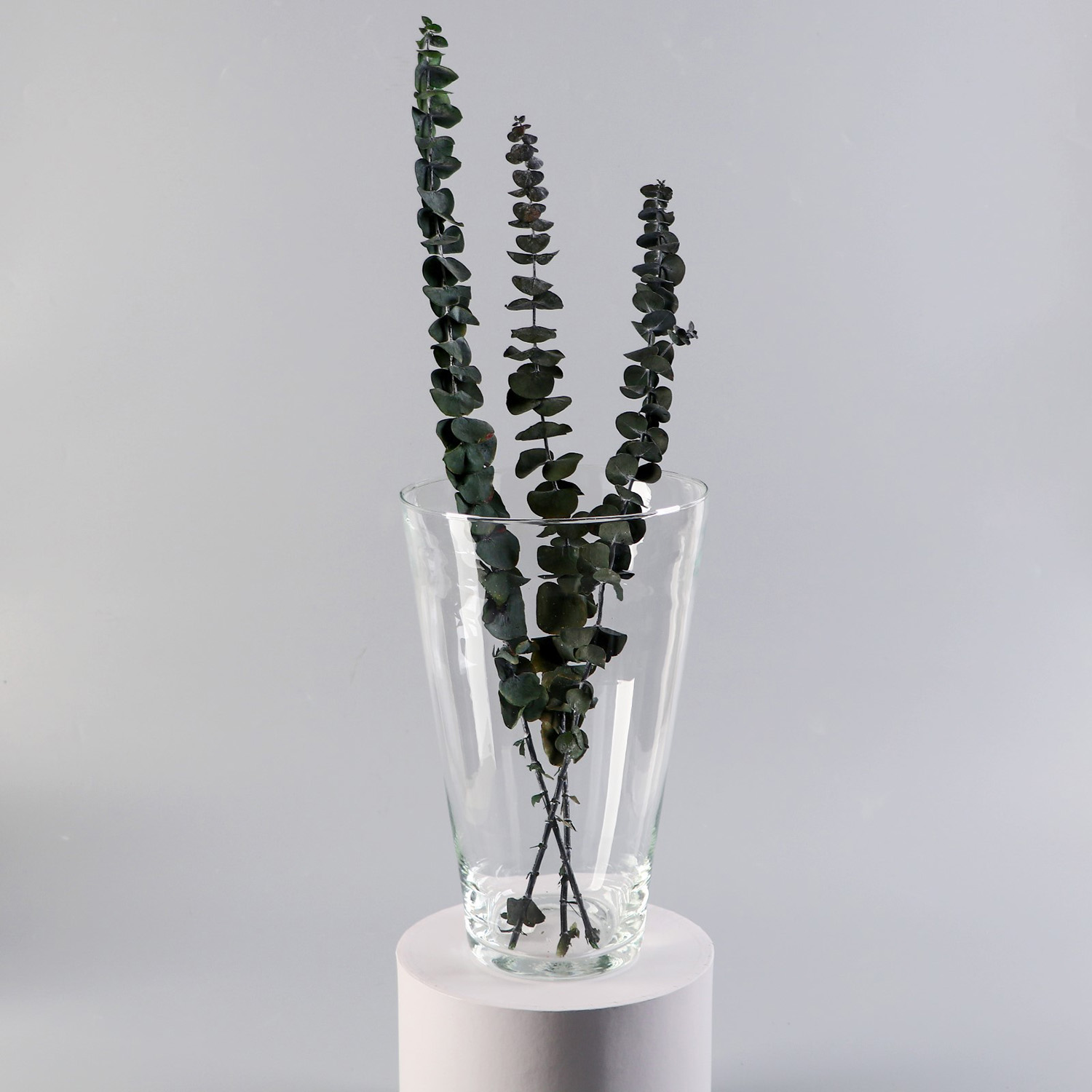 Ваза "Коническая" большая  d-18.5см  29х18,5х10см,   4л  прозрачная 758516