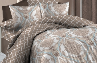 Постельное белье 2сп-М бязь Василиса 9605/1 Венеция нав70*70,пр200*220 *1/5