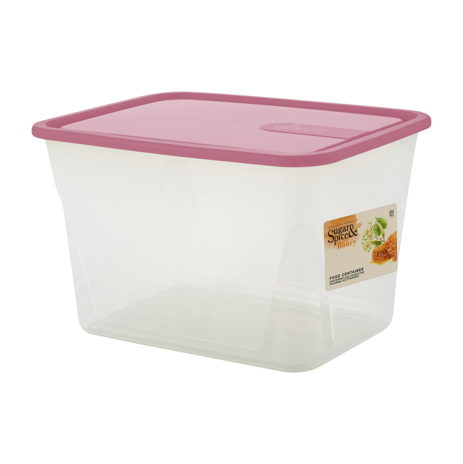 Контейнер д/прод. пластм. "Honey" 1,2л 160х120х100мм арт.SE110411054("Sugar Spice")*1/12