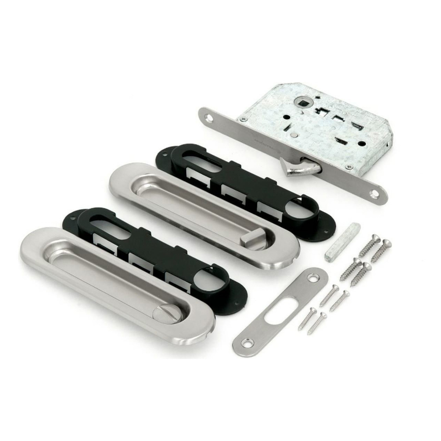 Ручка с замком для раздв. дверей  01BK SN 1/5/50