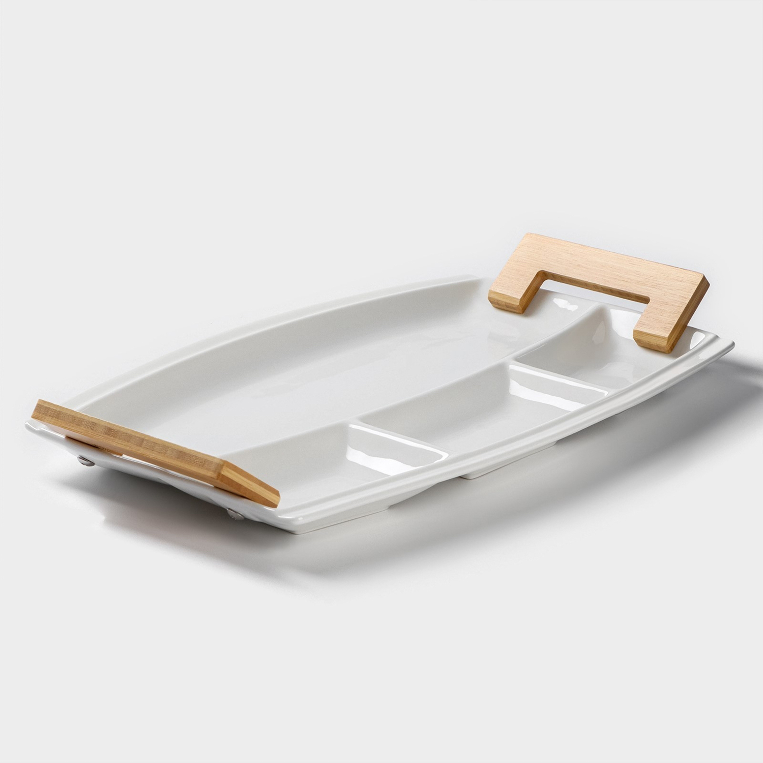 Менажница 4 ячейки "Эстет" 36,5х23х4,5 см 2682809 Менажница 4 ячейки "Эстет" 36,5х23х4,5 см 2682809