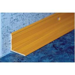 Порог-угол внутренний 20х20х900 мм Лука ПУ 05-1, серебро люкс