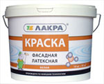 Краска латексная 14 кг фасадная ЛАКРА