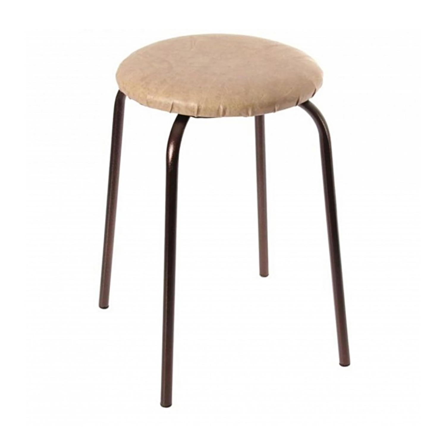 Табурет NEW Victoria, 46х46х47 см, экокожа, бежевый Табурет NEW Victoria, 46х46х47 см, экокожа, бежевый