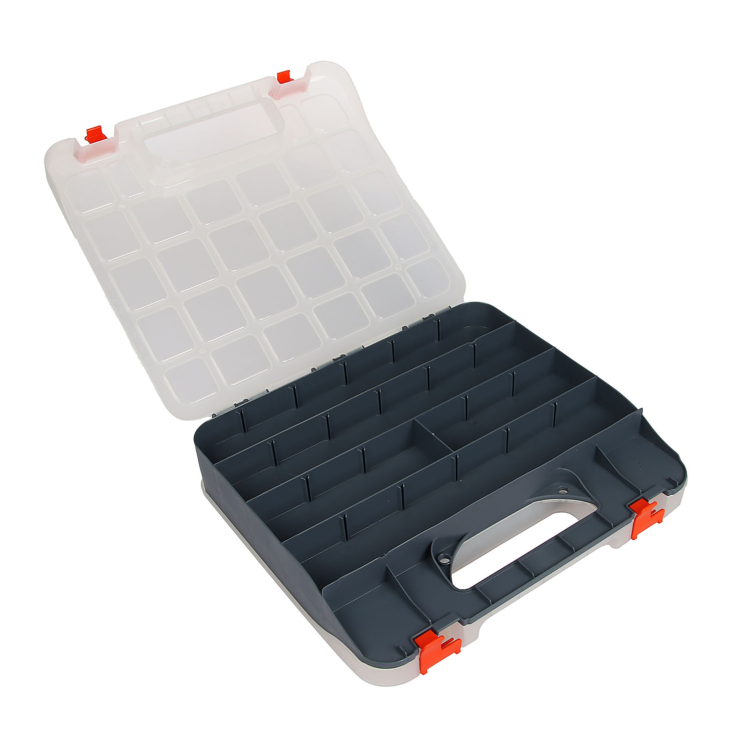 Органайзер д/хранения мелочей пластм. "Expert 13" серо-свинц/оранж. 320х295х64мм BR383410026*1/12