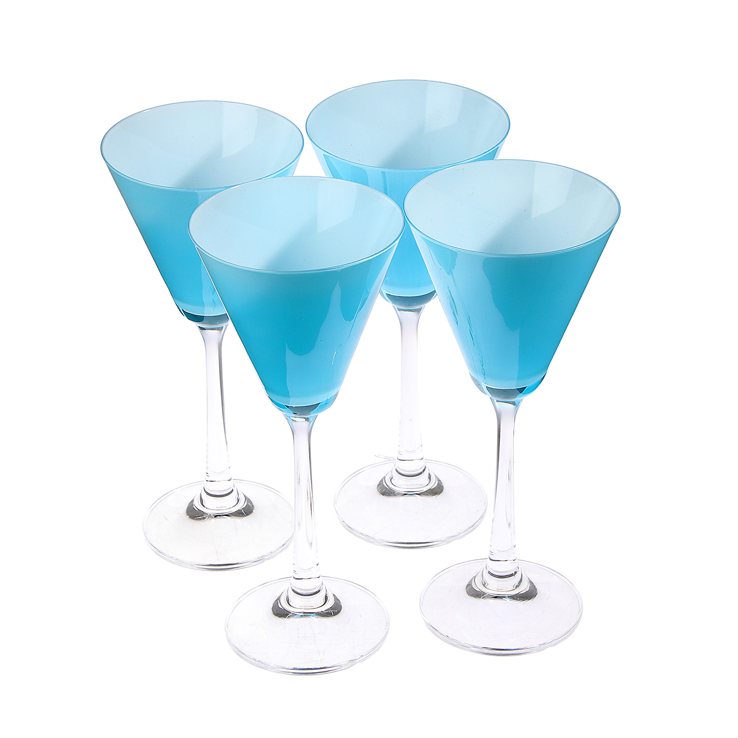 Набор бокалов стекло  "BOHEMIA" "Пралайн" 90мл 4шт гол. 40916/D5249/90/4 "KRYSTALEX" *1/8