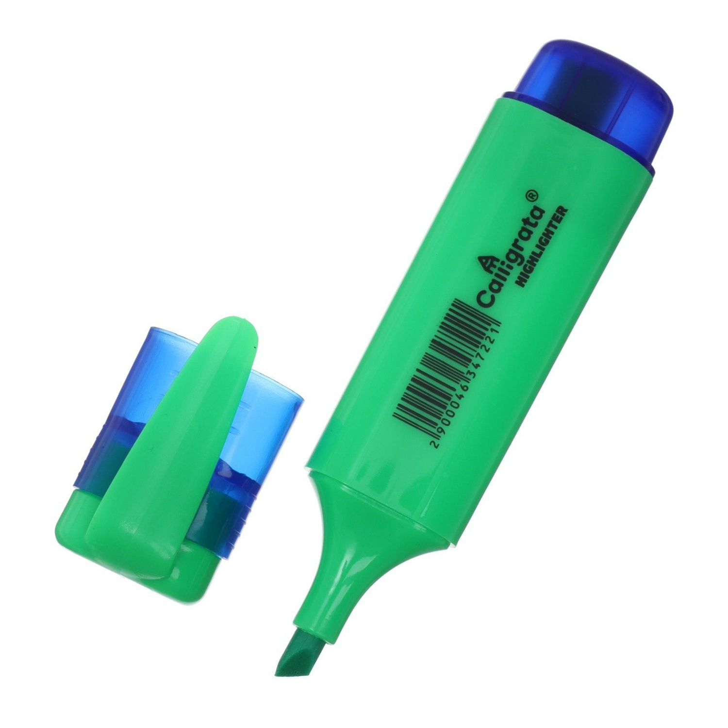 яяяМаркер текстовыделитель наконечник скошенный 5мм зеленый  4634722