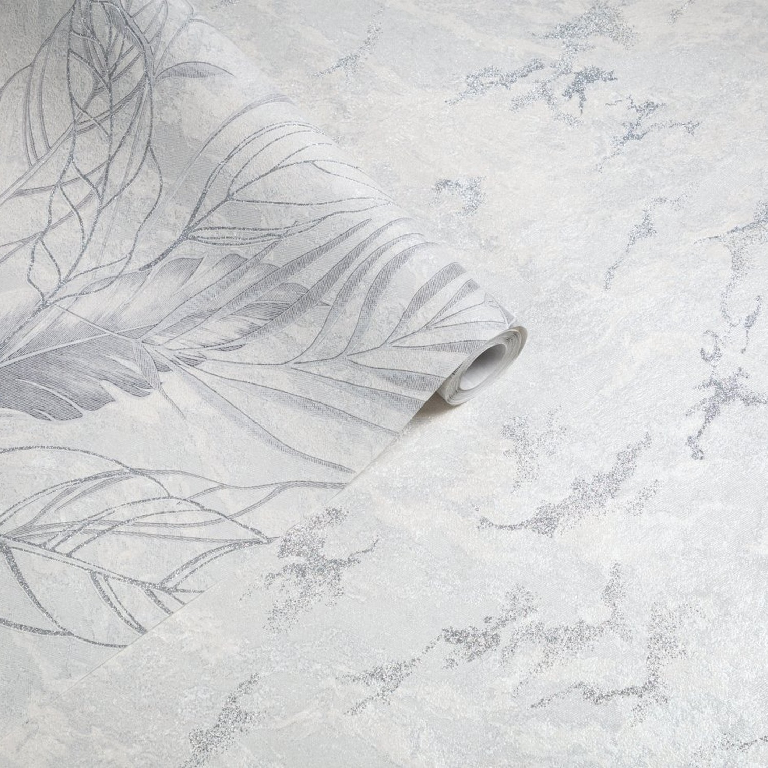 яяяОбои флиз "Home Color" PROTECT-PLUS-VESNA фон (св.-сер.) HC72438-14  1,06*10м *1/8