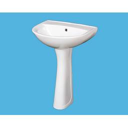 Умывальник ВИКТОРИЯ белый с 1 отверстием (г.Воротынск) (к нему подходит пьедестал ВОРОТЫНСКИЙ) *1/16