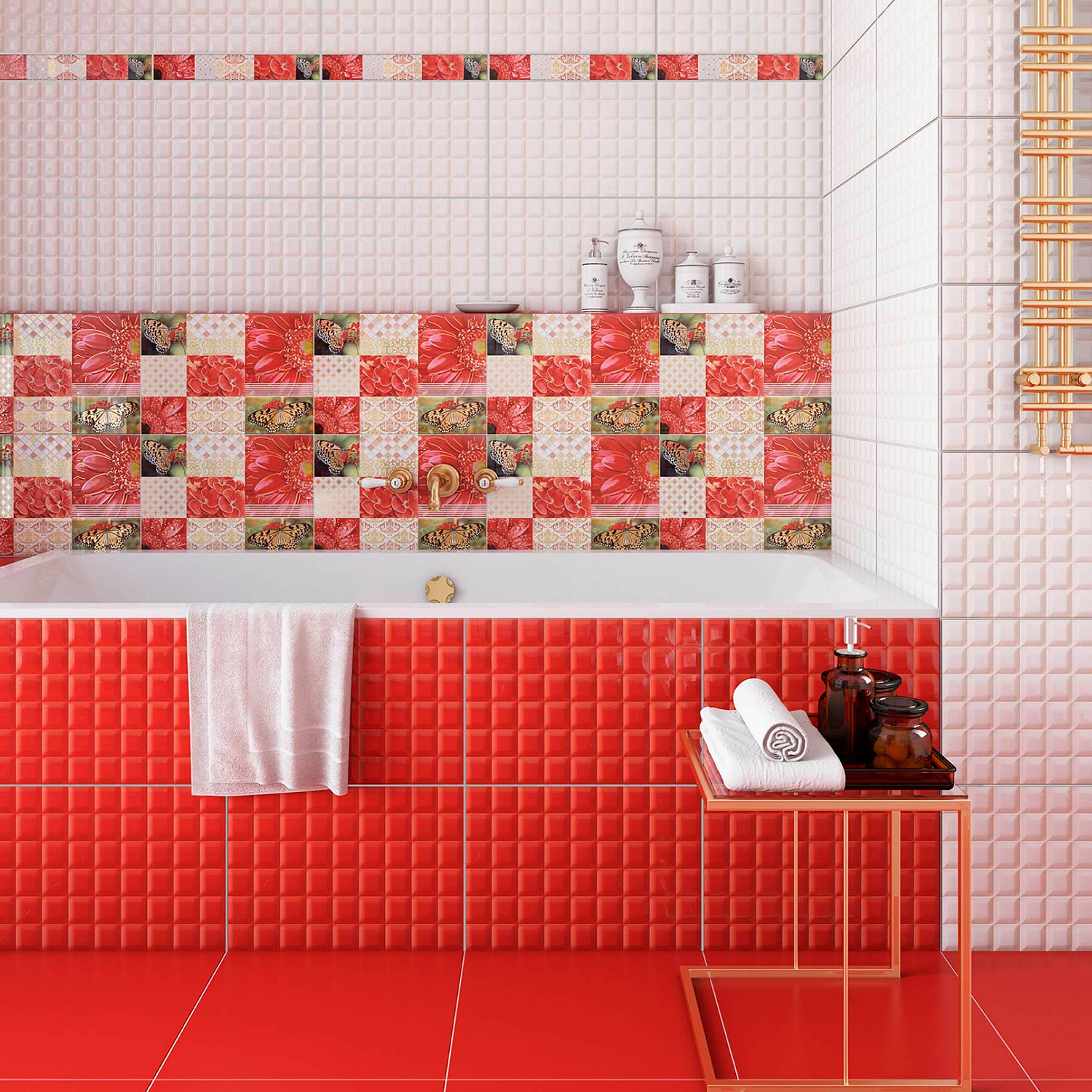 Плитка 40х28 см настенная 1.23 м² Axima Гардения, белый