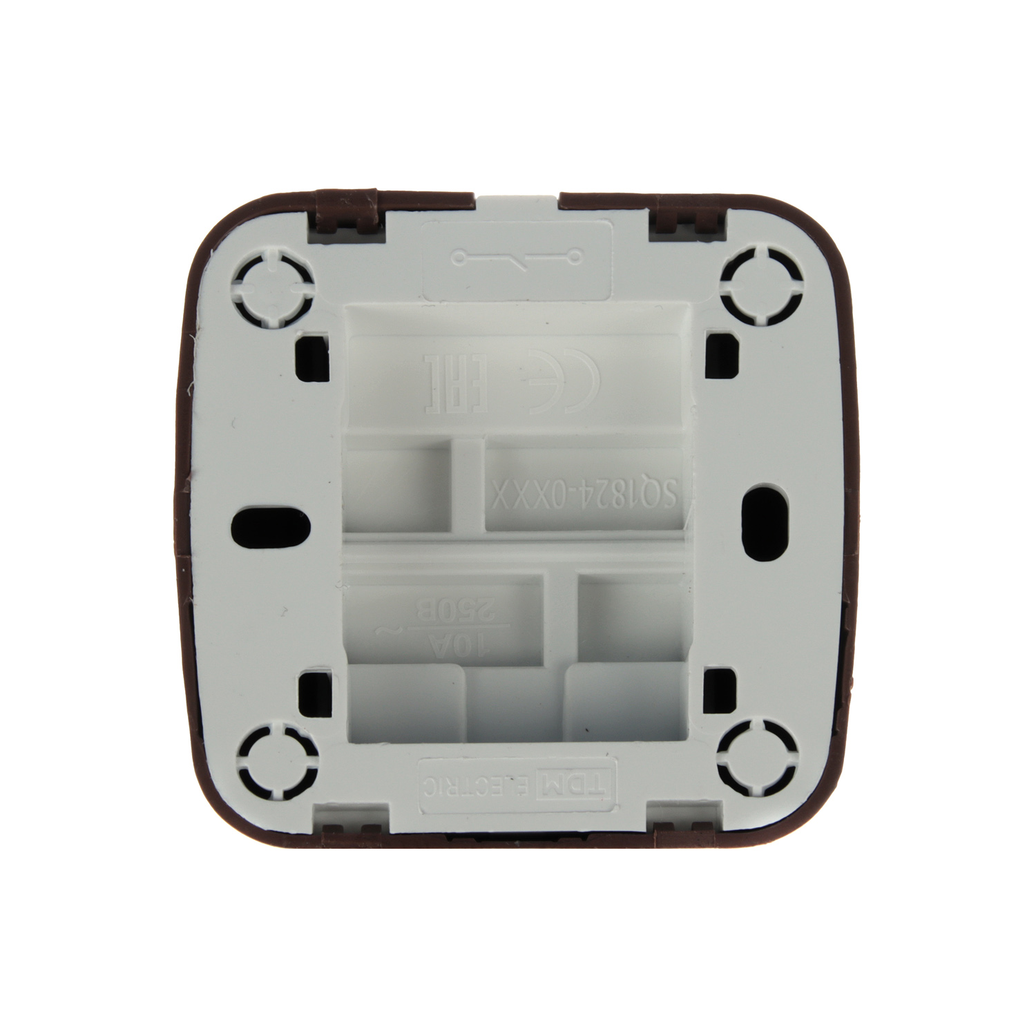 Выключатель Дача ОП 1кл. венге 10А Народная SQ1824-0041