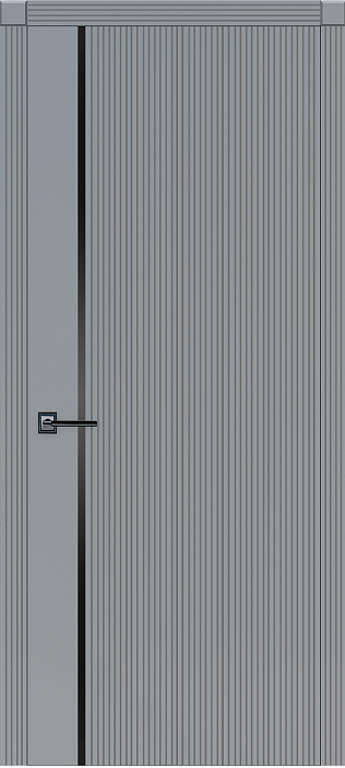 Дверное полотно глухое ПВХ Бронкс серый софт 800 мм Аркада Дверное полотно глухое ПВХ Бронкс серый софт 800 мм Аркада