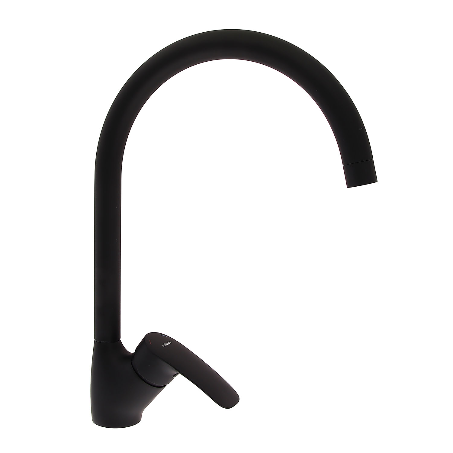 Смеситель для кухни Milardo Rora черный матовый, высокий излив RORBL0JM05 *1/10