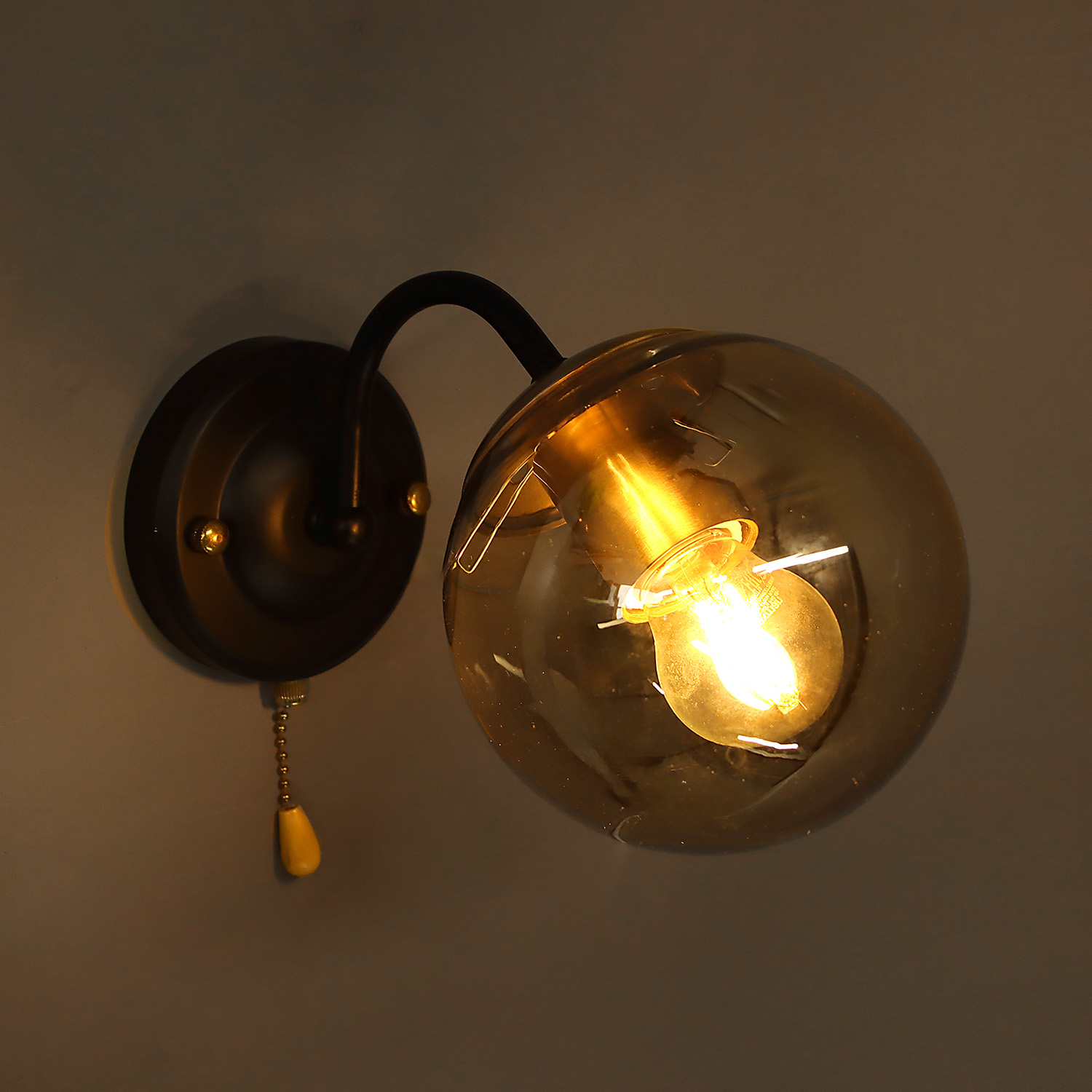 Бра N36356/1W BK+COP 1*40W E27 220V (l-245;w-130; h-135)  VERNER LIGHTING *1