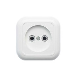 Розетка "Валентина" ОП 1-мест. белая РА10-266 *10/60