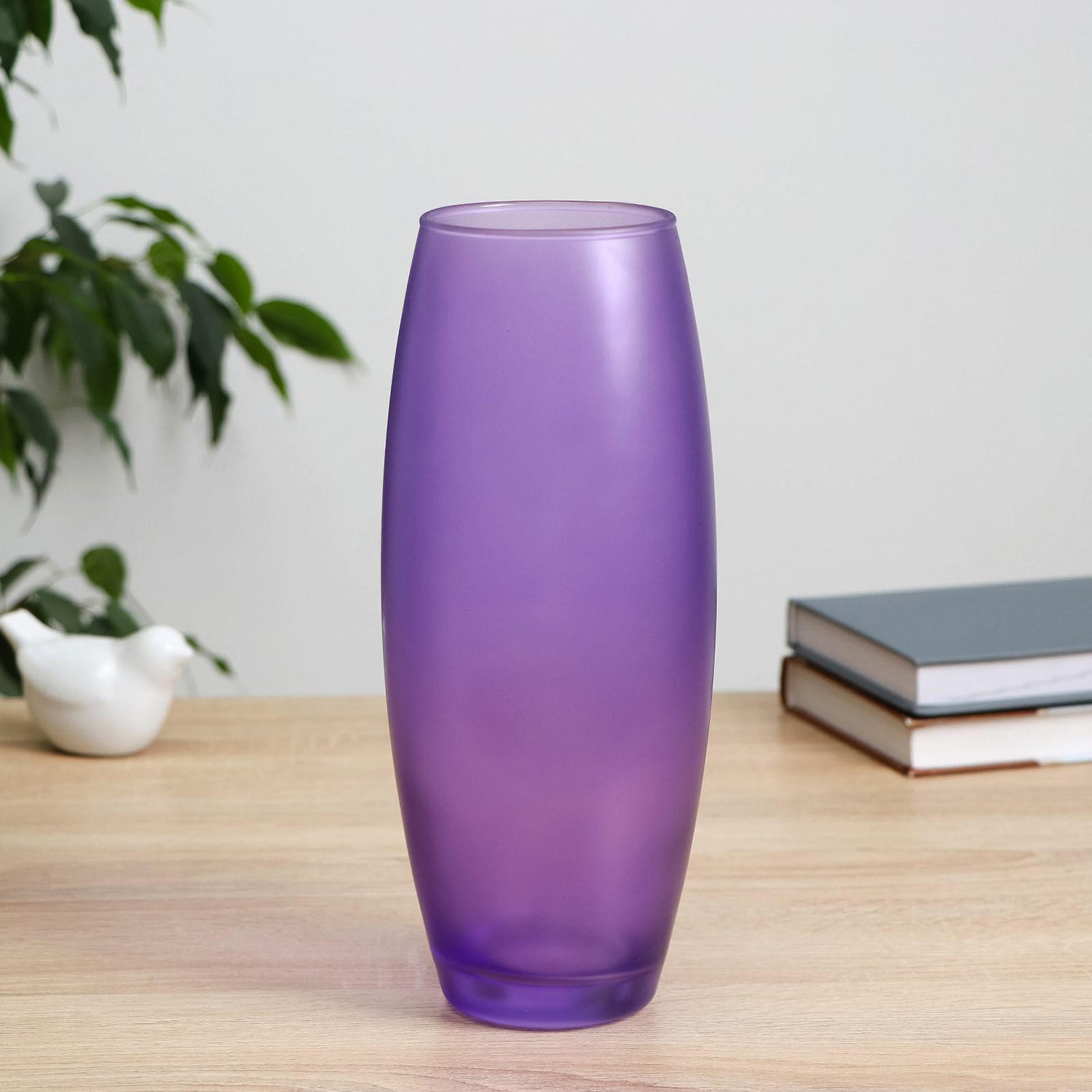 Ваза "Радуга Сиреневая" матовая, d-7,5см 10х26см 6255089