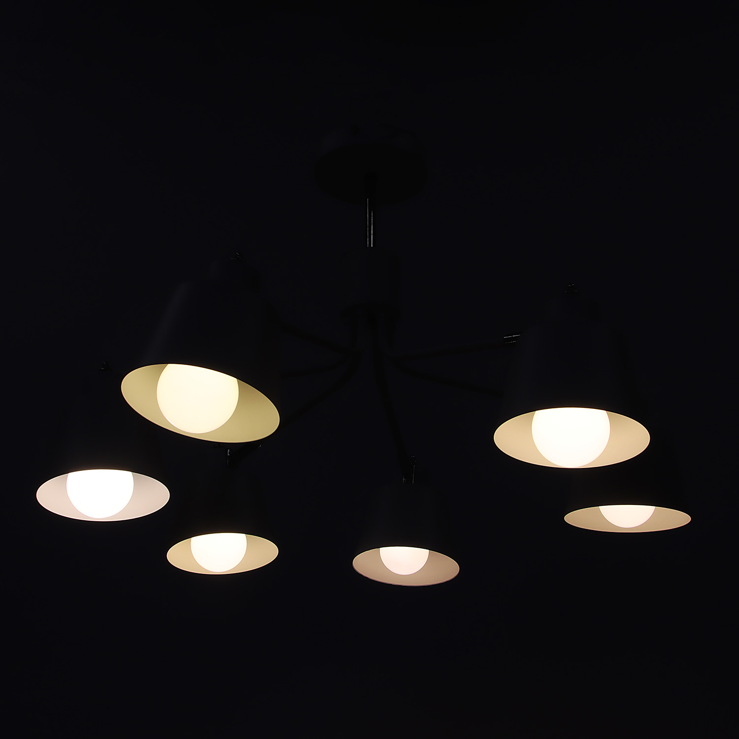 Люстра N5125/6 WT+CR Е27 3*40Вт ( h=400;d=660)  VERNER LIGHTING *1