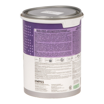 Эмаль для радиаторов акриловая белая матовая 1,1 кг Ореол *6/336