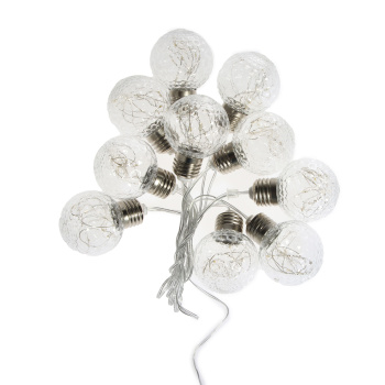 Гирлянда «Нить» Luazon Lighting, 3 м, 8 режимов, теплый белый, лампочки шары, 80 LED, IP20, 220 В