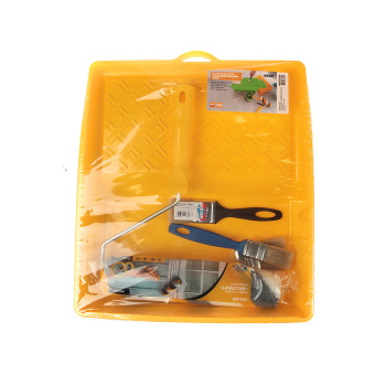 Набор малярный "Русский маляр" Акор, кюветка, валик, кисти Набор малярный "Русский маляр" Акор, кюветка, валик, кисти