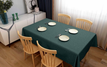 яяяКлеенка на тканевой основе "Print" "Ткань" серо-еловый шир.1,37м GW-21651 "Great Way" *20