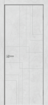 Дверное полотно глухое Двери Гуд GEOMETRY-3, 2000х600 мм, бетон снежный