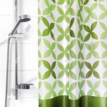 Штора для ванной "V-line" п/эстер 170*180см "Для бережливых" арт.1697GR *1/30