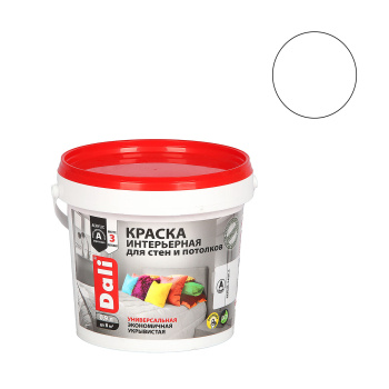 Краска акриловая 0.9 л для стен и потолков DALI