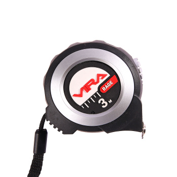 Рулетка 3м х16мм резино-пластик. корпус стальная лента автостоп магнит арт.100047 VIRA RAGE *1