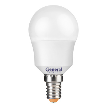 Лампа светодиодная 7W Е14 шар 2,7К теплый G45F GENERAL 640600 *10/100