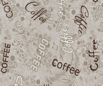 Клеёнка на нетканой основе "Мажор" "Coffee" серо-бежев. шир."1,35м 564/2 "Колорит" *20