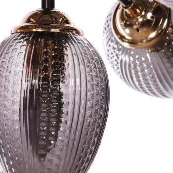 Люстра N5126/7 COFFEE+FGD Е27 1*40Вт ( h=510;d=770)  VERNER LIGHTING *1 Люстра N5126/7 COFFEE+FGD Е27 1*40Вт ( h=510;d=770)  VERNER LIGHTING *1