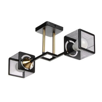 Люстра N6400/2 BK+COP 2*40W E27 220V (l-465; w-155; h-195)  VERNER LIGHTING *1 Люстра N6400/2 BK+COP 2*40W E27 220V (l-465; w-155; h-195)  VERNER LIGHTING *1