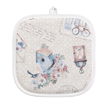 Прихватка 20х20см 8598/1 История открыток 100% хлопок Самойловский текстиль *5