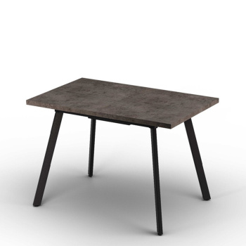 Стол обеденный прямоугольный раздв.РИНО МАКС 1400(+400)мм*800мм КАСПИЙ темный+опора черный *1