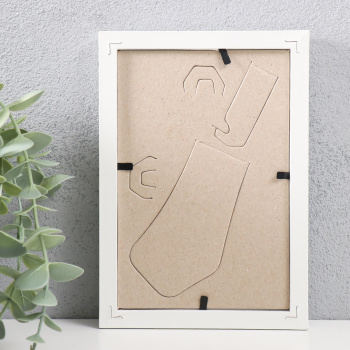 Фоторамка МДФ 10х15 см, №5 "Simple", белая (пластиковый экран) 9901594