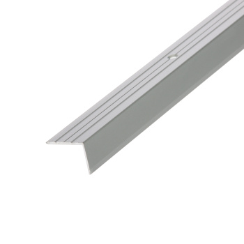 Порог-угол внешний 24х18х900 мм Лука ПУ 03, серебро люкс