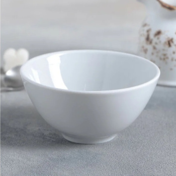 Пиала фарфор. 250мл d11см Белая б/рис. 0С0657 ("Добрушский фарфор") *20