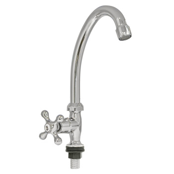 Смеситель для кухни Roegen RP523A, высокий излив, одновентильный