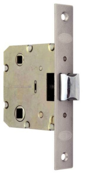 Защелка врезная п/ручку и фиксатор ТИТАН М-2055 РB золото (МО 70мм) КОРПУС *1/10