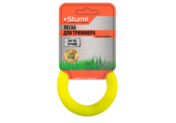 Леска 3,0мм квадрат крученый 15м серый усиленный (GТ3535-3.0-SА-15) STURM *1/10/120