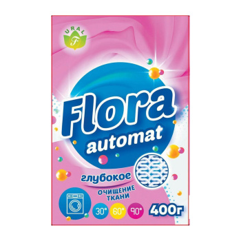 яяяСтир.порошок ФЛОРА Автомат 400гр *24