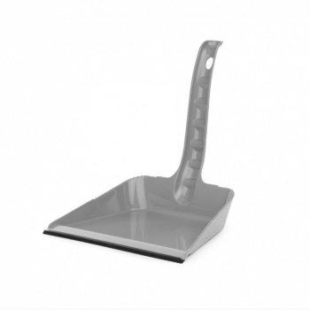 Совок для мусора пластм. с резинкой, высокая ручка Серый М9010 (ЗПИ "Альтернатива") *1/40