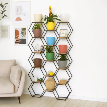 Кашпо пластм. "Эви" 1,5л d140мм выс.128мм Зеленый AME-1,5-08 ("VipSet") *1/15