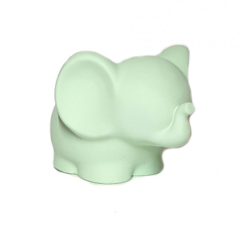 Кашпо гипсовое "Слоник" 0,075л 90х12мм h80мм нежно-Зеленый металлик  ("VipSet") *5