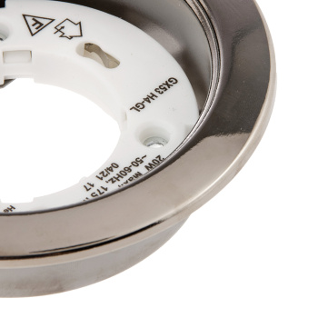 Светильник встраиваемый GX53 H4-GL Ecola без рефлектора глубокий Хром FC53GLECB *10/50