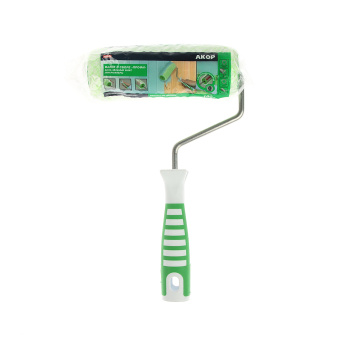 Валик микрофибра 180мм "Профи" d-8мм бело-зеленый микс (арт.100-738) (Акор) *1/30 Валик микрофибра 180мм "Профи" d-8мм бело-зеленый микс (арт.100-738) (Акор) *1/30